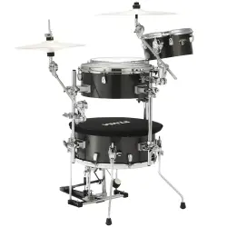 TAMA CJB46C-MGD - Cocktail-JAM Midnight Gold Sparkle 4 Parça (16B/10T/14F/12S) Aksamlı & Çantalı Kompakt Akustik Davul Seti - 3