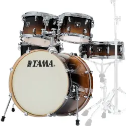 TAMA CL50RS-CFF Superstar Classic Coffee Fade 5 Parça (20B/10T/12T/14F/14S) Akustik Davul Seti - 2