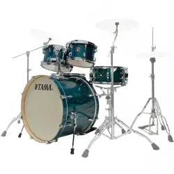 TAMA CL52KRSP-GHP Superstar Classic Gloss Sapphire Lacebark Pine 5 Parça (22B/10T/12T/16F/14S) Akustik Davul Seti - 2