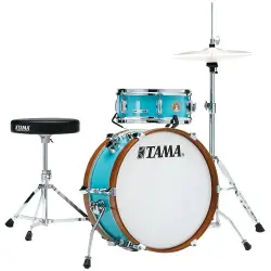 TAMA LJK28H4-AQB Club-JAM Mini Aqua Blue 2 Parça (18B/12T) Aksamlı Akustik Davul Seti - TAMA