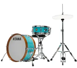 TAMA LJK28H4-AQB Club-JAM Mini Aqua Blue 2 Parça (18B/12T) Aksamlı Akustik Davul Seti - 2