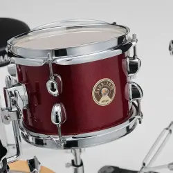 TAMA LJK44H4-CPM Club-Jam Flyer Candy Apple Mist (14B/8T/10F/10S) 4 Parça Aksamlı Akustik Davul Seti - 5