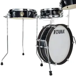 TAMA LJK48P-HBK Club-JAM Pancake Hairline Black 4 Parça (18B/10T/13F/12S) Akustik Davul Seti - 4