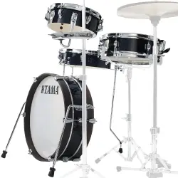TAMA LJK48P-HBK Club-JAM Pancake Hairline Black 4 Parça (18B/10T/13F/12S) Akustik Davul Seti - 2