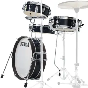 TAMA LJK48P-HBK Club-JAM Pancake Hairline Black 4 Parça (18B/10T/13F/12S) Akustik Davul Seti - 2