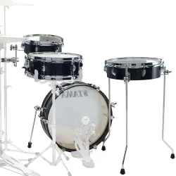 TAMA LJK48P-HBK Club-JAM Pancake Hairline Black 4 Parça (18B/10T/13F/12S) Akustik Davul Seti - 3