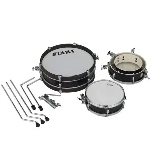 TAMA LJK48P-HBK Club-JAM Pancake Hairline Black 4 Parça (18B/10T/13F/12S) Akustik Davul Seti - 8