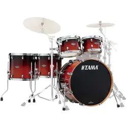TAMA MBS52RZS-DCF Starclassic Performer Dark Cherry Fade 5 Parça (22B/10T/12T/14F/16F) Akustik Davul Seti - TAMA