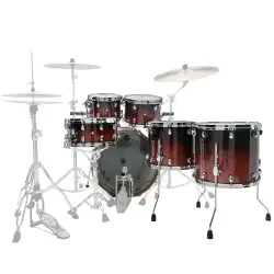 TAMA MBS52RZS-DCF Starclassic Performer Dark Cherry Fade 5 Parça (22B/10T/12T/14F/16F) Akustik Davul Seti - 2