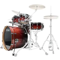 TAMA MBS52RZS-DCF Starclassic Performer Dark Cherry Fade 5 Parça (22B/10T/12T/14F/16F) Akustik Davul Seti - 3