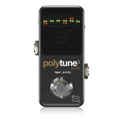 TC Electronic PolyTune 3 Noir Dahili Buffer'lı Polifonik Akort Pedalı - 2