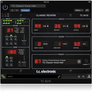 TC Electronic TC8210-DT Reverb Plug-In Hardware Kontrol Cihazı - 5