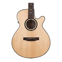 TYMA A2 CUSTOM ZL Auditorium Cutaway Elektro Akustik Gitar - 3