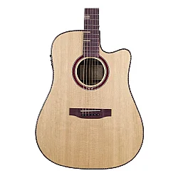 TYMA D-20C Dreadnought Cutaway Elektro Akustik Gitar - 3