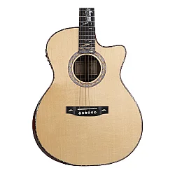 TYMA V-40E Cutaway Grand Auditorium Elektro Akustik Gitar - 3