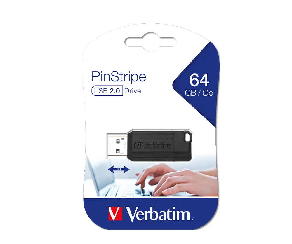 Verbatim 64GB PinStripe USB Sürücü - 3