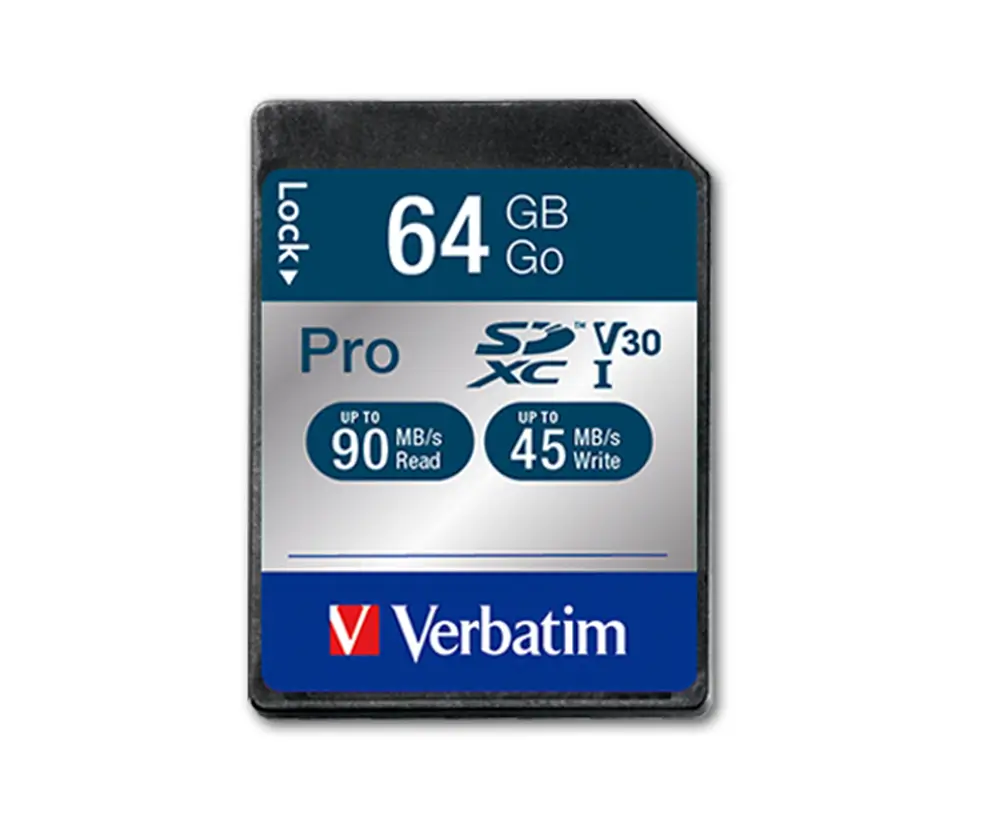Verbatim 64GB SDXC Pro U3 Hafıza Kartı - 1