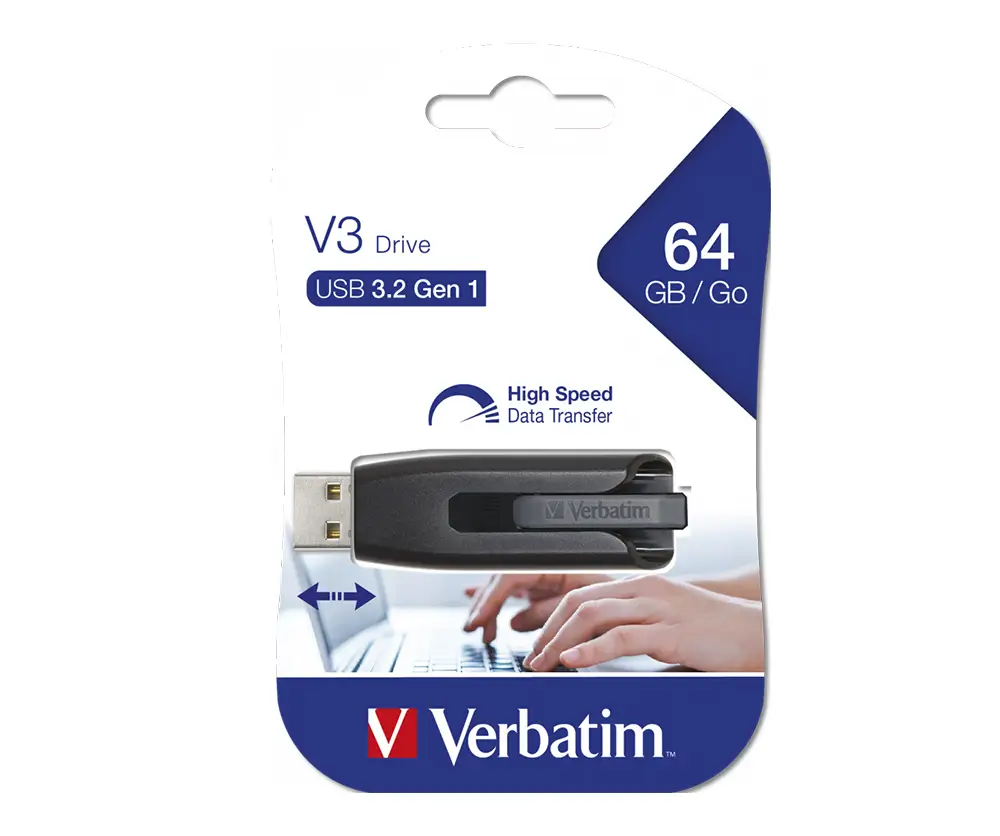 Verbatim 64GB V3 USB 3.2 Gen 1 USB Sürücü - 3