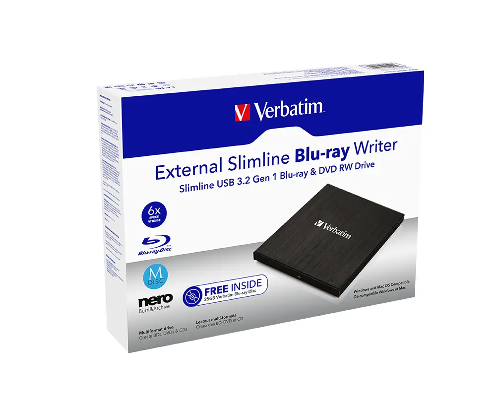 Verbatim External Slimline Mobil Blu-Ray Yazıcı - 2
