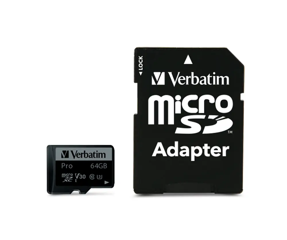 Verbatım - Verbatim Pro U3 64GB Micro SDXC Hafıza Kartı
