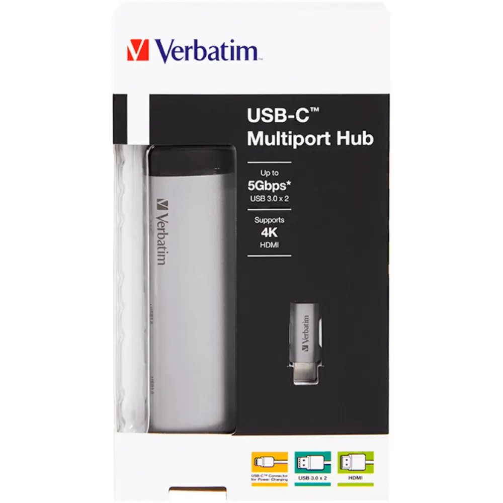 Verbatim USB-C Çok Bağlantılı Hub (2’ li USB) HDMI - 3