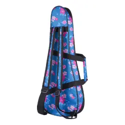 Wagon 04 Serisi Concert Ukulele Çantası (Hibiskus Mavi) - 6