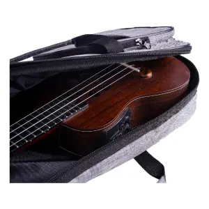 Wagon 04 Serisi Soprano Ukulele Çantası (Gri) - 3