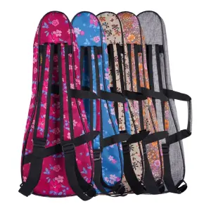 Wagon Case 04 Serisi Concert Ukulele Çantası - Hibiskus Mavi - 3