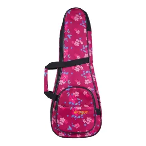 Wagon Case 04 Serisi Concert Ukulele Çantası - Hibiskus Pembe - 1
