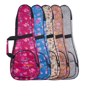 Wagon Case 04 Serisi Concert Ukulele Çantası - Hibiskus Pembe - 2