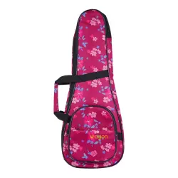 Wagon Case 04 Serisi Tenor Ukulele Çantası - Hibiskus Pembe - 1