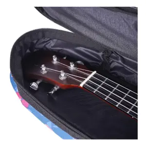 Wagon Case 04 Serisi Tenor Ukulele Çantası - Hibiskus Pembe - 8