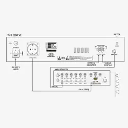 West Sound TKS 209 R V2 USB Girişli Akıllı Okul Saati - 3