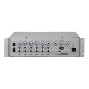 West Sound TKS 350 USB 350W 6 Kanallı USB & Bluetooth Mikserli Rack Tip Amplifikatör - 1