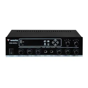 Westa WM-605U 2 Bölgeli 100W/100V Mikser Amfi - 1