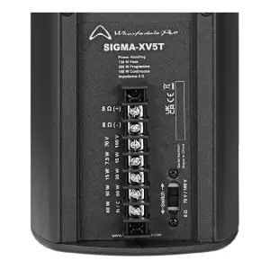 Wharfedale Pro SIGMA-XV5T 5x3 inç Pasif Trafolu Kolon Tipi Duvar Hoparlörü (Siyah) - 10