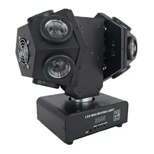 Wieder WR-823 DOUBLE 120W Double Ball Beam RGBW + Lazer Moving Head - 1