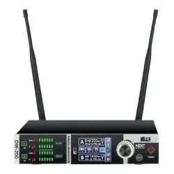 Wöller DW-200EY Çift Kanallı El ve Yaka Mikrofon Seti (True Diversity UHF Dijital Modülasyon) - 2