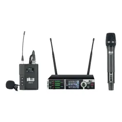 Wöller DW-200EY Çift Kanallı El ve Yaka Mikrofon Seti (True Diversity UHF Dijital Modülasyon) - 1