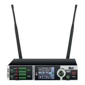 Wöller DW-200YY Çift Kanallı Yaka Mikrofon Seti (True Diversity UHF Dijital Modülasyon) - 2