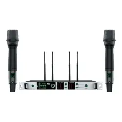 Wöller DW-3000EE Çift Kanallı Kablosuz El Mikrofon Seti (True Diversity UHF Dijital Modülasyon) - Wöller