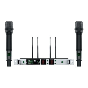 Wöller DW-3000EE Çift Kanallı Kablosuz El Mikrofon Seti (True Diversity UHF Dijital Modülasyon) - Wöller