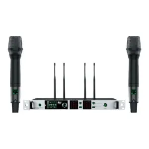 Wöller DW-3000EE Çift Kanallı Kablosuz El Mikrofon Seti (True Diversity UHF Dijital Modülasyon) - 1