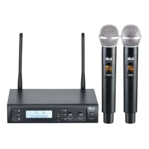 Wöller W-102EE Çift Kanallı Kablosuz El Mikrofonu Seti (UHF Dijital Modülasyon) - 2
