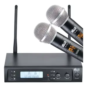 Wöller W-102EE Çift Kanallı Kablosuz El Mikrofonu Seti (UHF Dijital Modülasyon) - 3