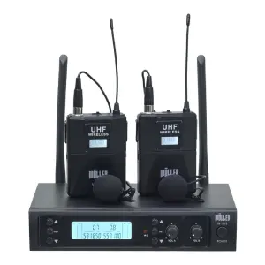 Wöller W-102YY Çift Kanallı Kablosuz Yaka Mikrofonu Seti (UHF Dijital Modülasyon) - 2