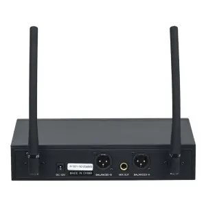 Wöller W-102YY Çift Kanallı Kablosuz Yaka Mikrofonu Seti (UHF Dijital Modülasyon) - 3