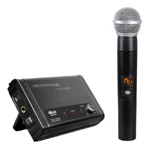 Wöller W-110E Tek Kanallı Kablosuz El Mikrofonu (UHF Dijital Modülasyon) - Wöller