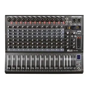 Wöller W-1216 12 Kanallı Bluetooth ve USB Destekli Deck Mikser - 1