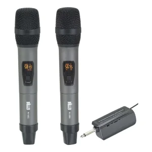 Wöller W-12EE Çift Kanallı Kablosuz El Mikrofonu Seti (UHF Dijital Modülasyon) - 1